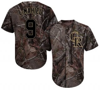 Colorado Rockies #9 DJ LeMahieu Camo Realtree Collection Cool Base Stitched MLB Jersey