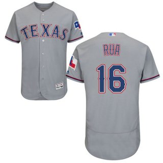 Texas Rangers #16 Ryan Rua Grey Flexbase Authentic Collection Stitched Baseball Jersey