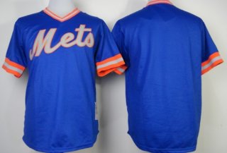 New York Mets Blank 1983 Blue Throwback Jersey