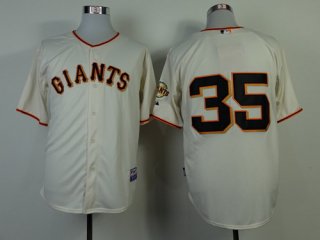 San Francisco Giants #35 Brandon Crawford Cream Jersey