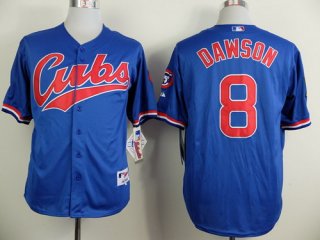 Chicago Cubs #8 Andre Dawson 1994 Blue Jersey