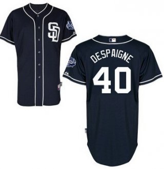 San Diego Padres #40 Odrisamer Despaigne Navy Blue Jersey