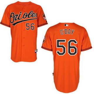 Men's Baltimore Orioles #56 Darren O'day Orange Jersey