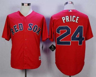 Men's Boston Red Sox #24 David Price Red New Cool Base Jersey