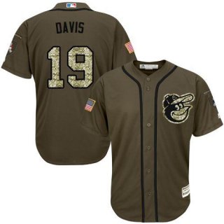 Baltimore Orioles #19 Chris Davis Green Salute to Service Stitched MLB Jersey