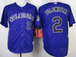 Colorado Rockies #2 Troy Tulowitzki Purple Jersey