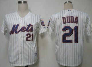 New York Mets #21 Lucas Duda Cream Jersey