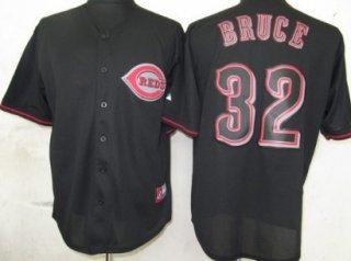 Cincinnati Reds #32 Jay Bruce Black Fashion Jersey