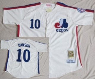 Montreal Expos #10 Andre Dawson 1982 Cream Throwback Jersey