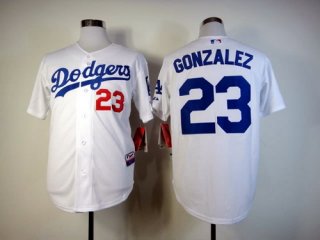 Los Angeles Dodgers #23 Adrian Gonzalez White Jersey