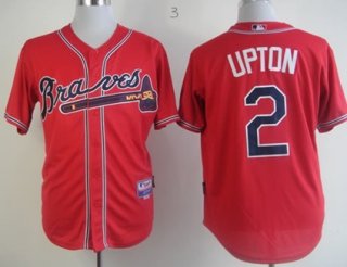 Atlanta Braves #2 Melvin Upton Red Jersey