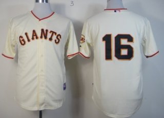 San Francisco Giants #16 Angel Pagan Cream Jersey