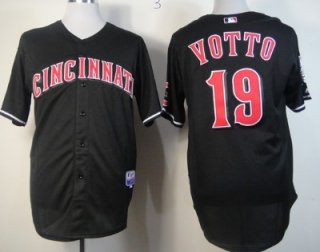 Cincinnati Reds #19 Joey Votto 2013 Black Jersey