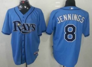 Tampa Bay Rays #8 Desmond Jennings Light Blue Jersey