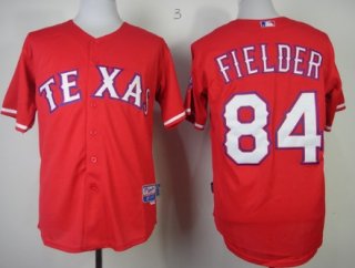 Texas Rangers #84 Prince Fielder 2014 Red Jersey