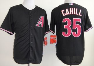 Arizona Diamondbacks #35 Trevor Cahill Black Jersey