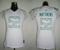 Green Bay Packers #52 MatthewsWhite Womens Zebra Field Flirt Fashion Jersey
