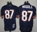 Chicago Bears #87 Tom Waddle Blue Throwback Jersey