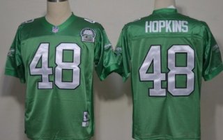Philadelphia Eagles #48 Wes Hopkins Light Green Throwback 99TH Jersey