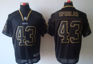 Nike New Orleans Saints #43 Darren Sproles Lights Out Black Elite Jersey