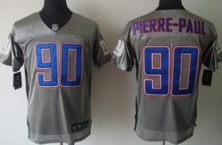 Nike New York Giants #90 Jason Pierre-Paul Gray Shadow Elite Jersey