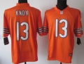 Nike Chicago Bears #13 Johnny Knox Orange Limited Jersey