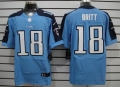 Nike Tennessee Titans #18 Kenny Britt Light Blue Elite Jersey