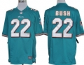 Nike Miami Dolphins #22 Reggie Bush Green Limited Jersey