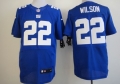 Nike New York Giants #22 David Wilson Blue Elite Jersey