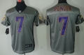 Nike Minnesota Vikings #7 Christian Ponder Gray Shadow Elite Jersey
