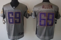 Nike Minnesota Vikings #69 Jared Allen Gray Shadow Elite Jersey