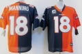 Nike Denver Broncos #18 Peyton Manning Blue/Orange Two Tone Elite Jersey