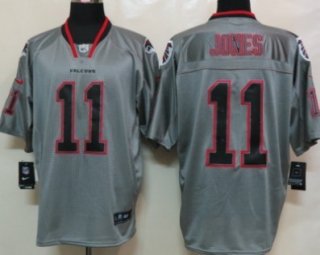 Nike Atlanta Falcons #11 Julio Jones Lights Out Gray Elite Jersey