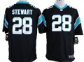 Nike Carolina Panthers #28 Jonathan Stewart Black Game Jersey