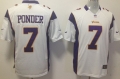 Nike Minnesota Vikings #7 Christian Ponder White Game Jersey