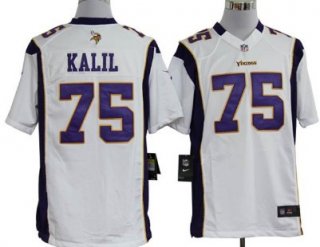 Nike Minnesota Vikings #75 Matt Kalil White Game Jersey