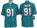Nike Miami Dolphins #91 Cameron Wake Green Game Jersey