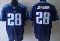 Nike Tennessee Titans #28 Chris Johnson Navy Blue Elite Jersey