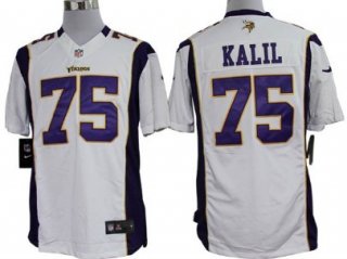 Nike Minnesota Vikings #75 Matt Kalil White Limited Jersey