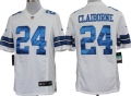 Nike Dallas Cowboys #24 Morris Claiborne White Limited Jersey