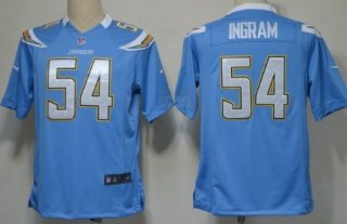 Nike San Diego Chargers #54 Melvin Ingram Light Blue Game Jersey