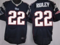 Nike New England Patriots #22 Stevan Ridley Blue Elite Jersey
