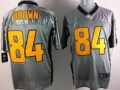 Nike Pittsburgh Steelers #84 Antonio Brown Gray Jersey
