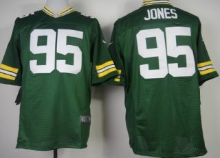Nike Green Bay Packers #95 Datone Jones Green Elite Jersey