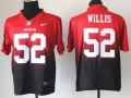 Nike San Francisco 49ers #52 Patrick Willis Red/Black Fadeaway Elite Jersey