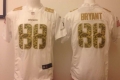 Nike Dallas Cowboys #88 Dez Bryant Salute to Service White Game Jersey