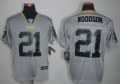 Nike Green Bay Packers #21 Charles Woodson Lights Out Gray Elite Jersey