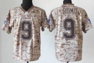 Nike Dallas Cowboys #9 Tony Romo 2013 USMC Camo Elite Jersey
