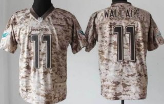 Nike Miami Dolphins #11 Mike Wallace 2013 USMC Camo Elite Jersey
