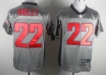 Nike New England Patriots #22 Stevan Ridley Gray Shadow Elite Jersey